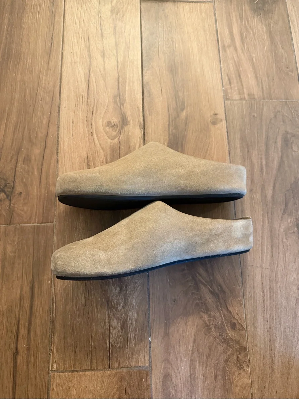 Men's KINCHI Casual Slip-On Mules in Tan Suede Size US 9.5